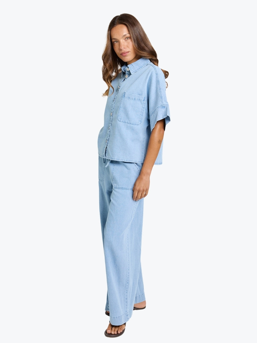 Betty Basics Dawn Denim Shirt | Medium Wash