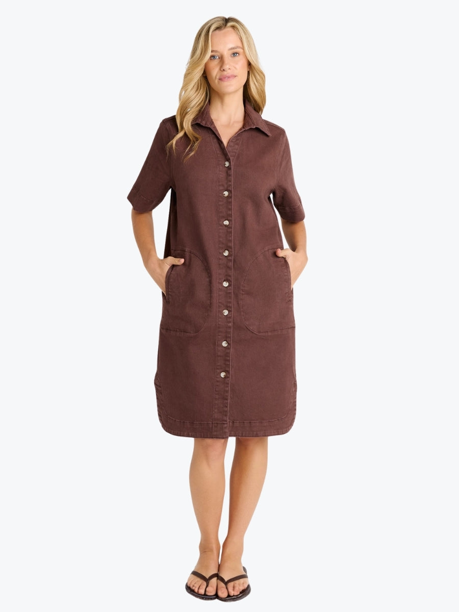 Betty Basics Dawson Denim Dress | Chocolate