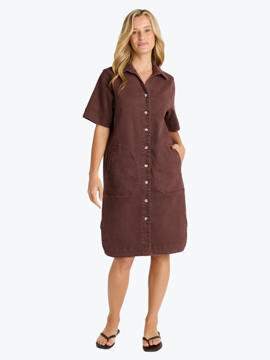 Betty Basics Dawson Denim Dress | Chocolate