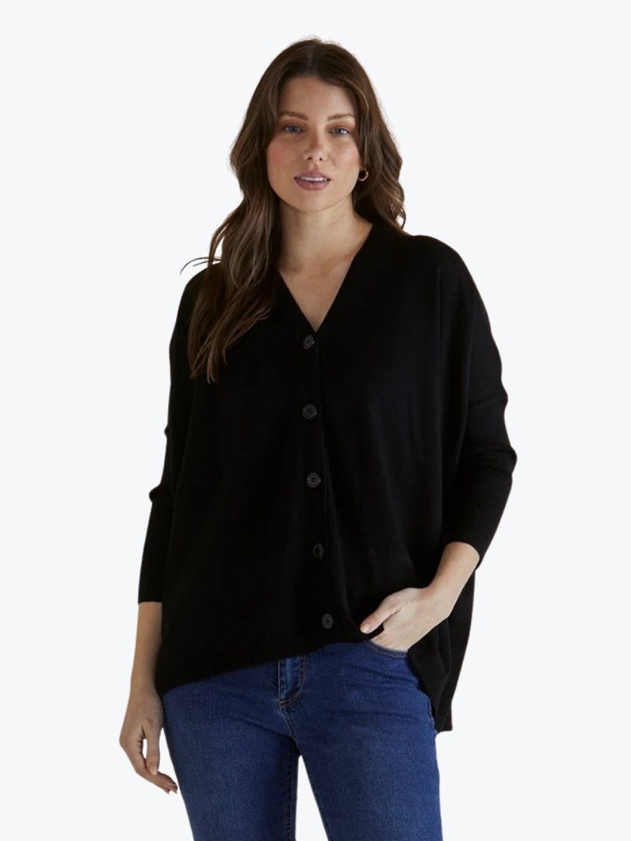 Betty Basics Hampton Cardigan in Black