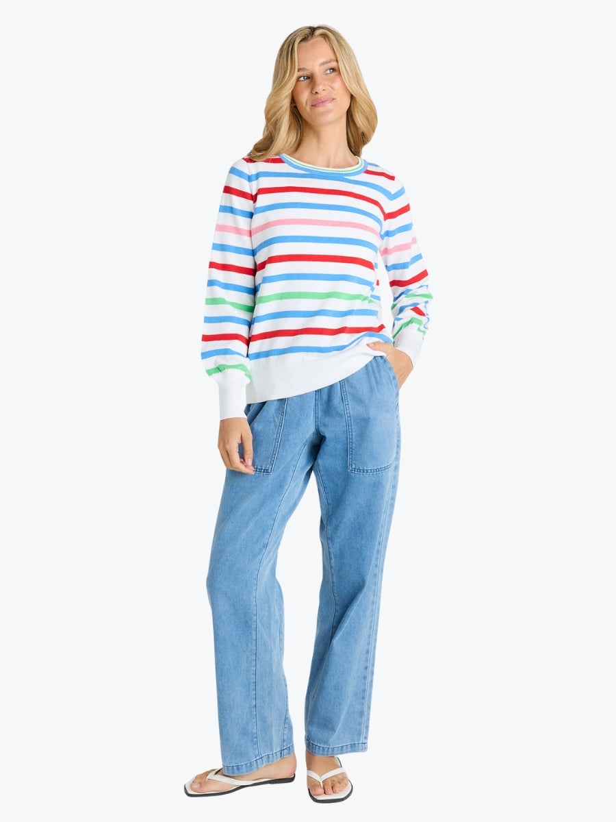 Betty Bascis Indie Knit Sweater | Sorbet Stripe