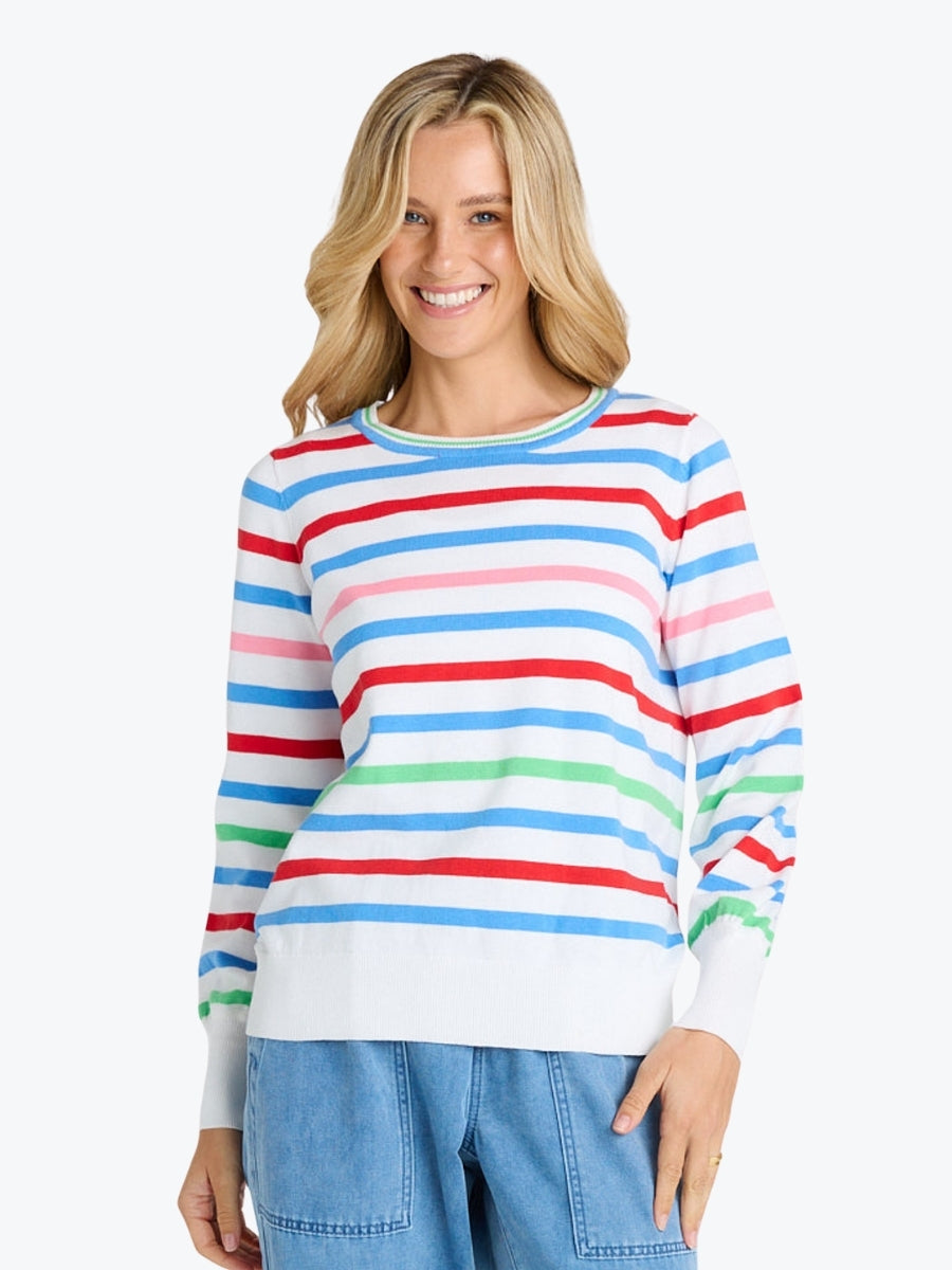 Betty Bascis Indie Knit Sweater | Sorbet Stripe