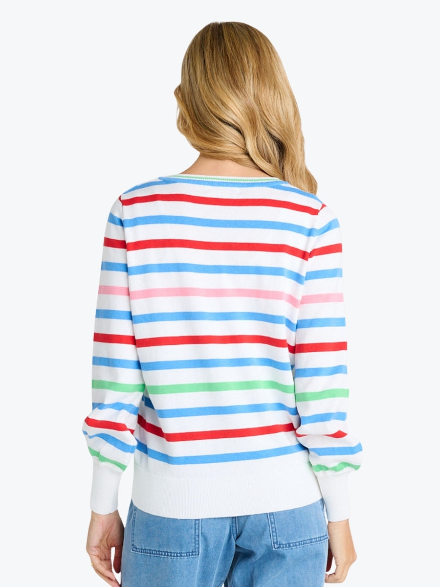Betty Bascis Indie Knit Sweater | Sorbet Stripe