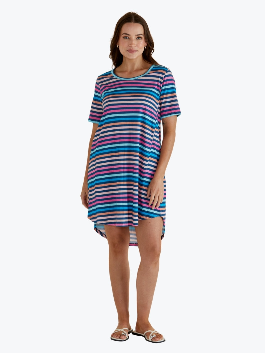 Betty Basics Nyree Dress in Multi Stripe
