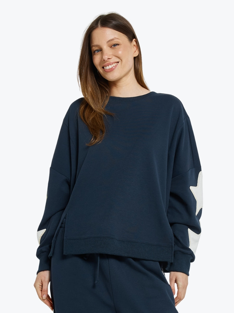 Betty Basics Saskia Sweatshirt | Navy