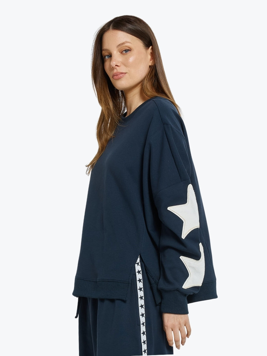 Betty Basics Saskia Sweatshirt | Navy