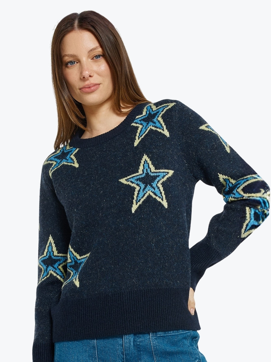 Betty Basics Serena Sweater | Star Jacquard
