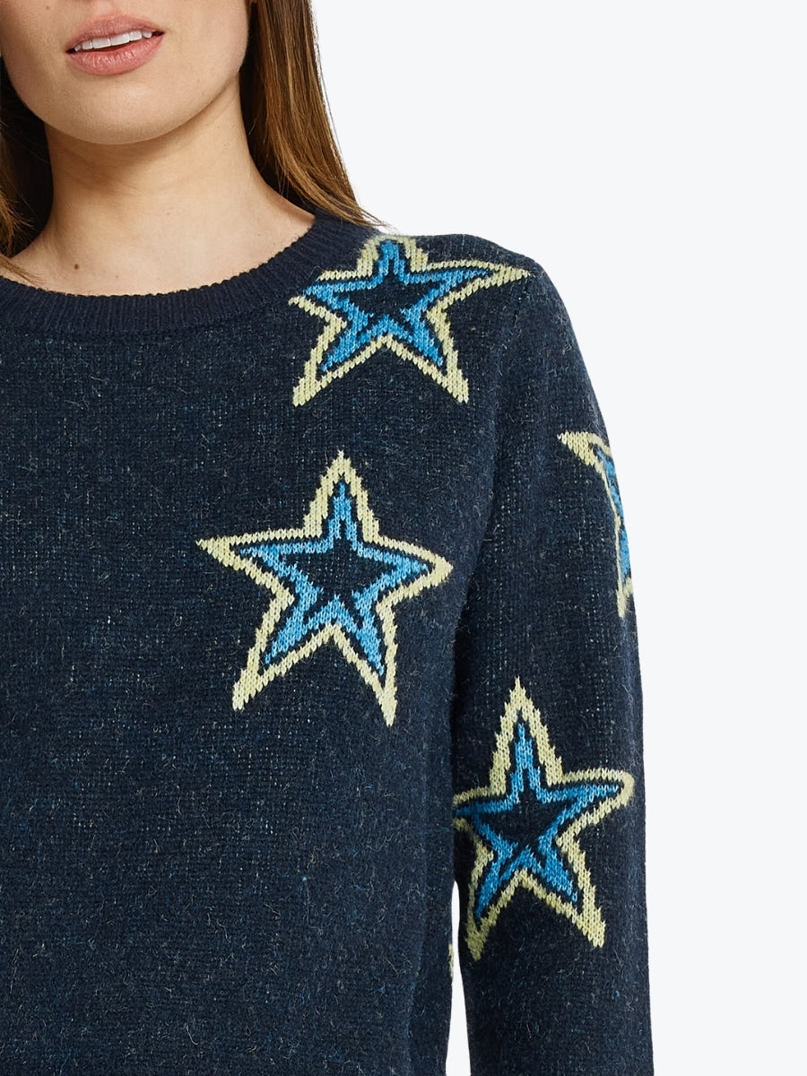 Betty Basics Serena Sweater | Star Jacquard