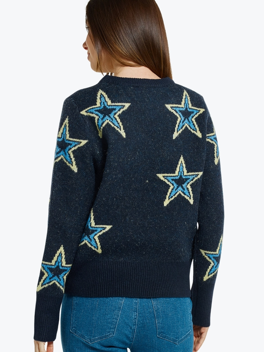 Betty Basics Serena Sweater | Star Jacquard