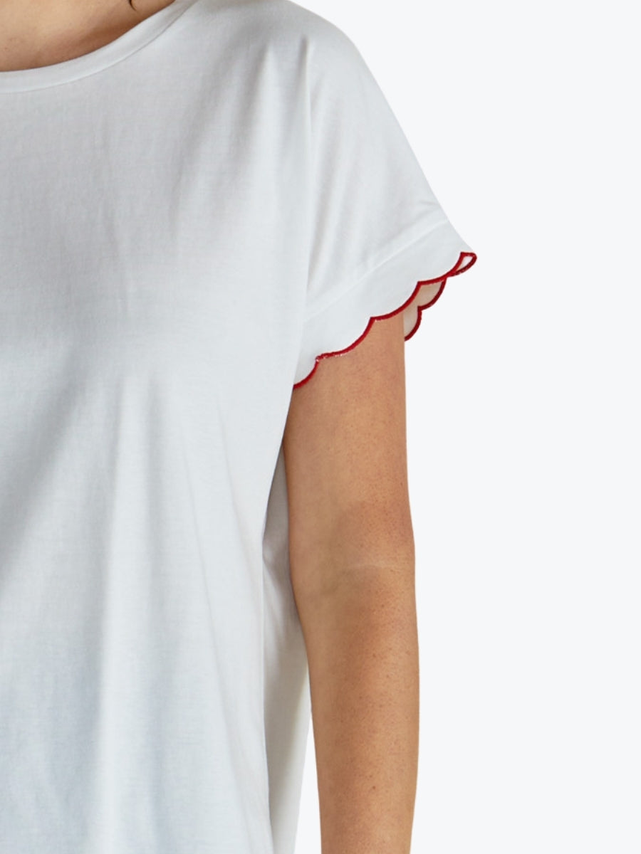 Betty Basics Sloane Scallop Tee