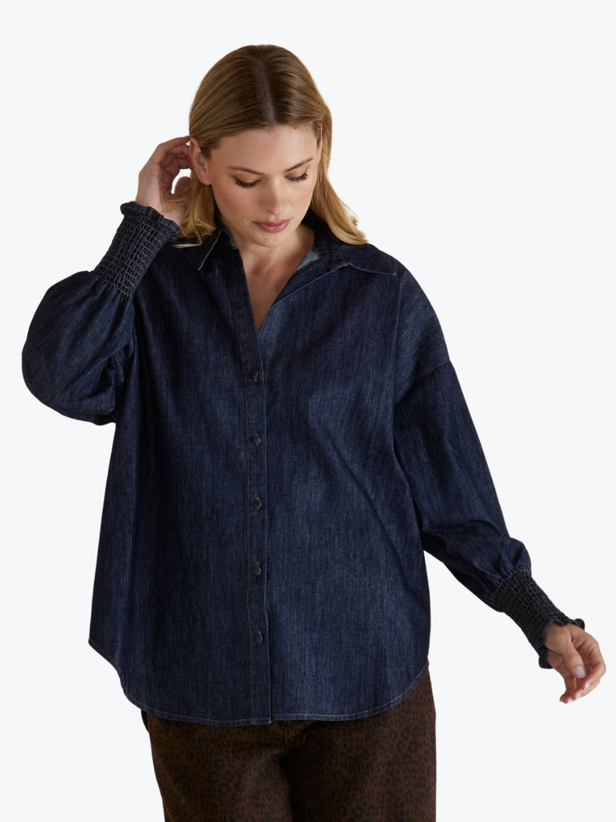 Betty Basics Sonderborg Shirt in Dark Ink