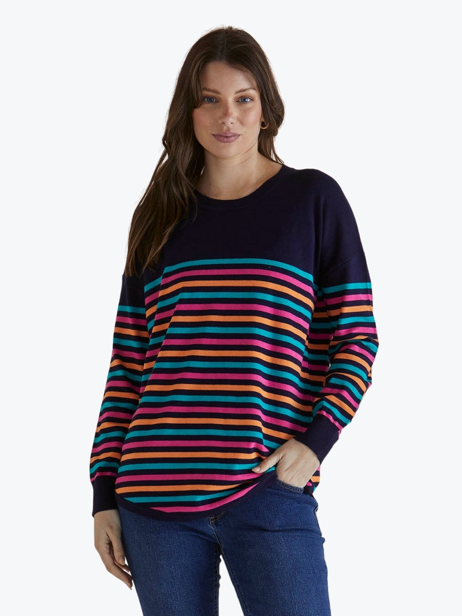 Betty Basics Sophie Knit Jumper in Rainbow