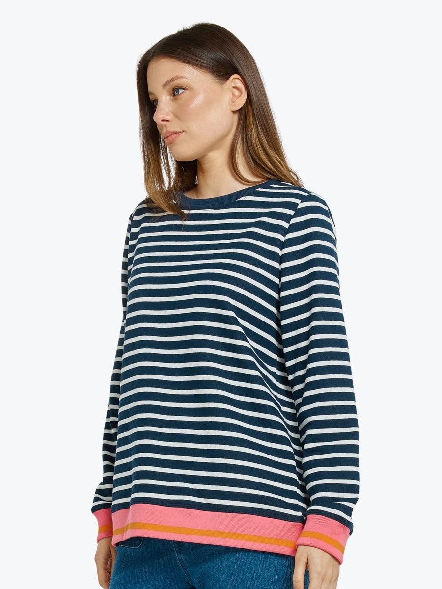 Betty Basics Tyra Sweat | Navy/White Stripe
