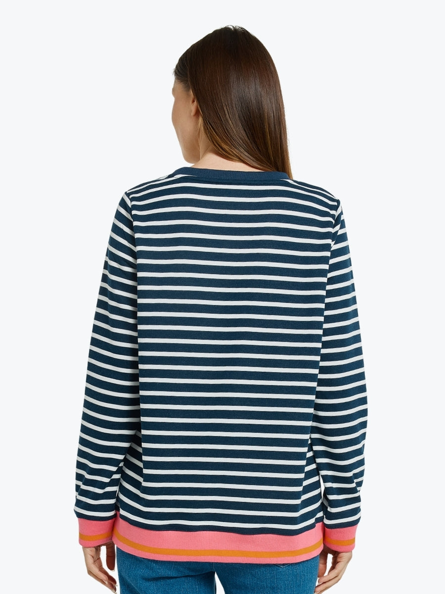 Betty Basics Tyra Sweat | Navy/White Stripe