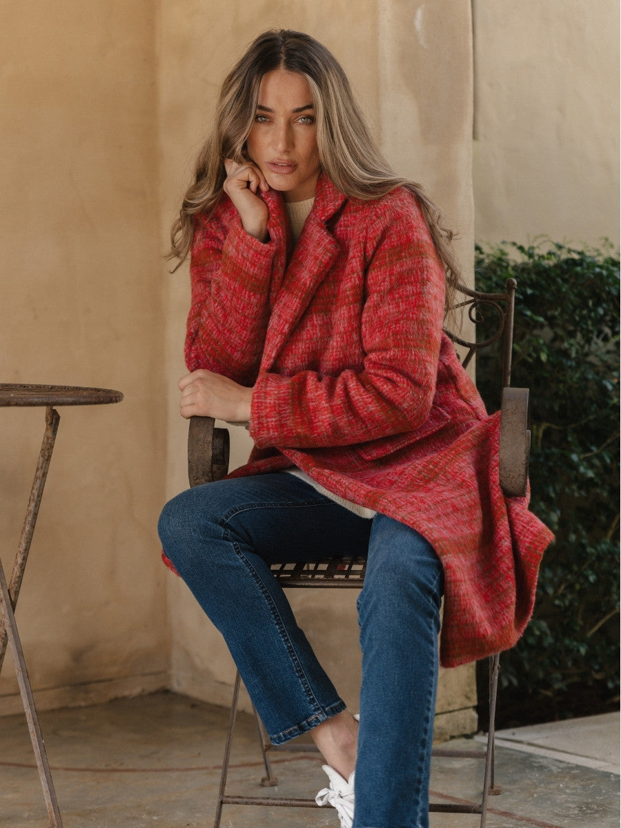 Betty Basics Wanda Coat in Rouge