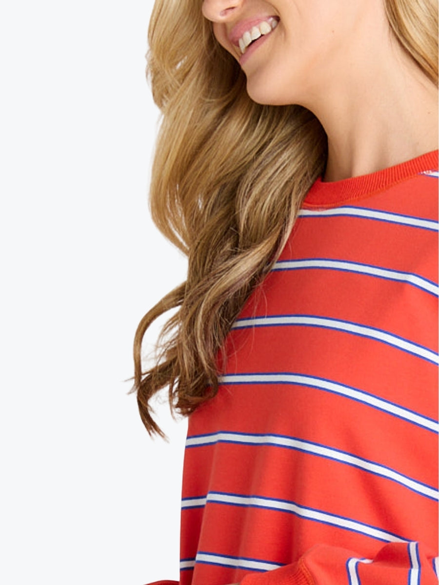 Betty Basics Ziggy Sweat | Red/White Stripe