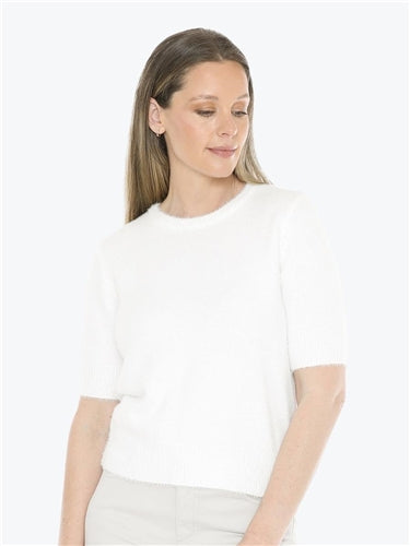 Jump Fluffy Short Sleeve Top