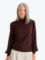 Brave + True Briony Knit Top | Dark Chocolate