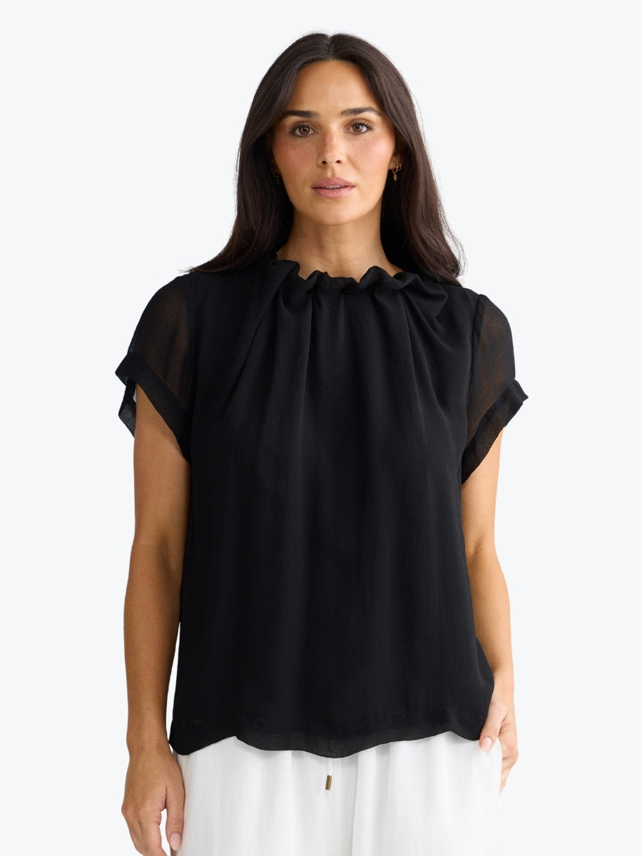 Brave + True Carina Blouse | Black