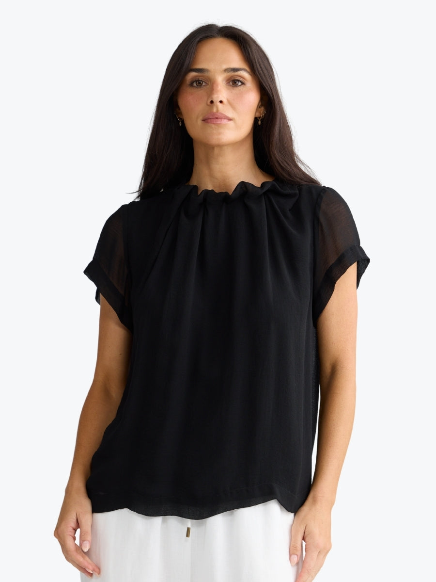 Brave + True Carina Blouse | Black