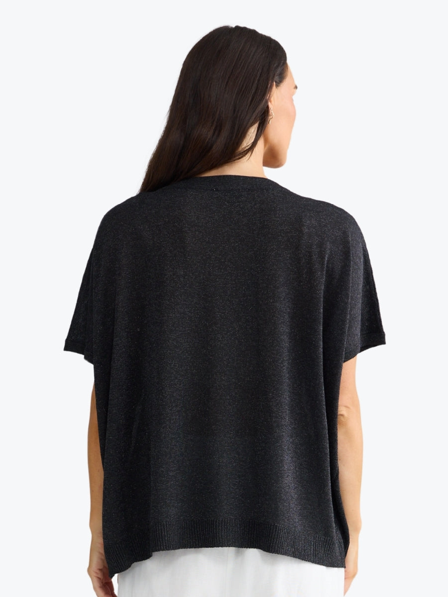 Brave + True Jessamy Top | Black W Silver