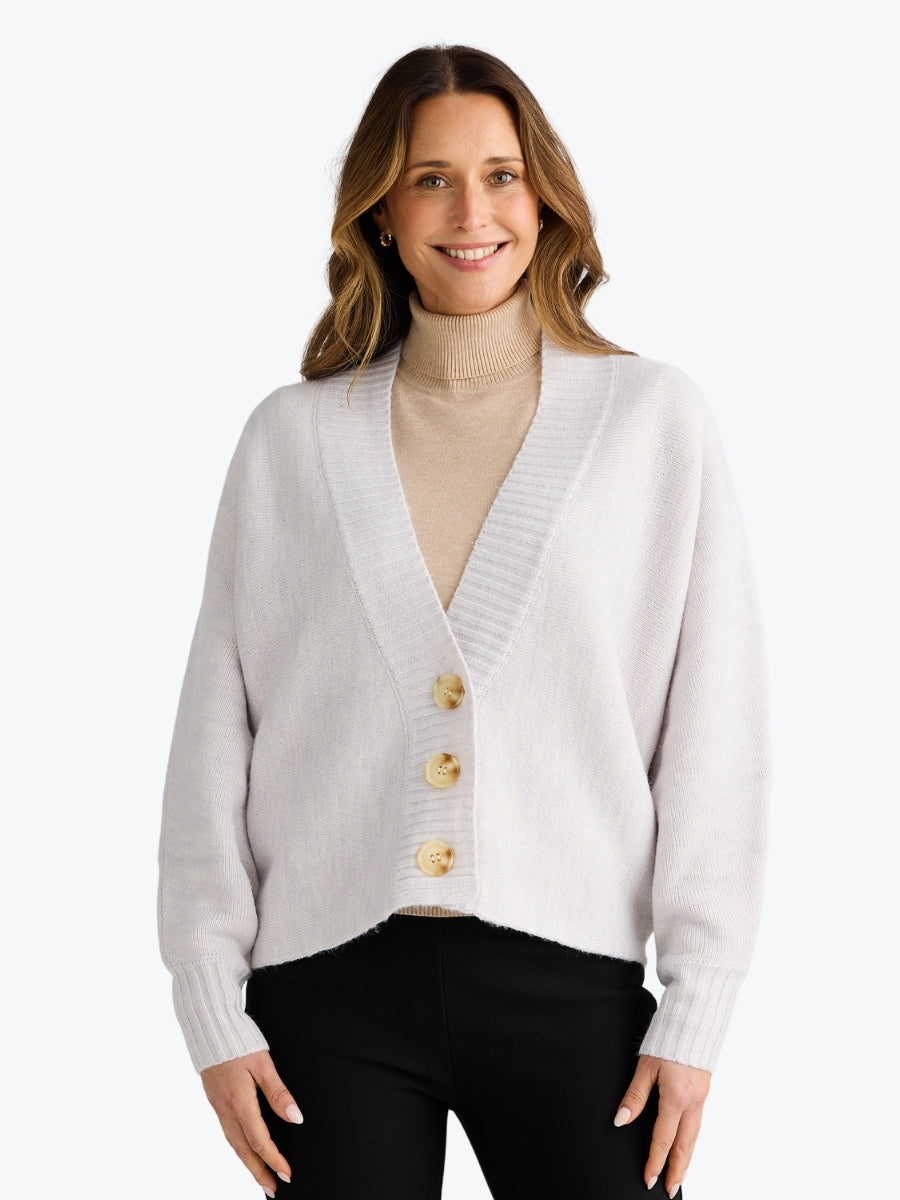 Brave + True Carrington Cardi in Ice Grey