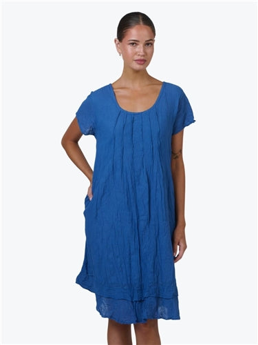 Namastai Crinkle Cotton Shift Dress