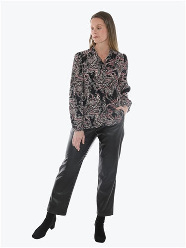 Jump Ditsy Paisley Ruffle Top