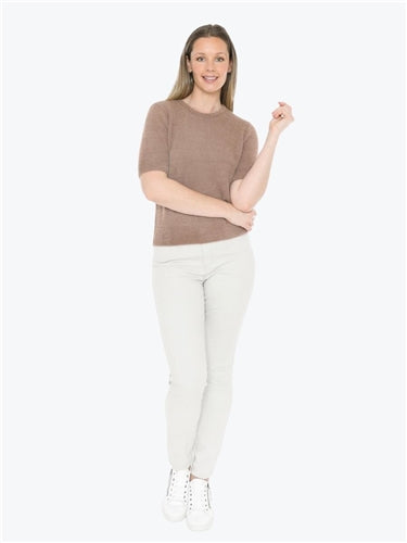 Jump Fluffy Short Sleeve Top