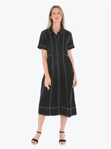 Jump Contrast Stitch Dress