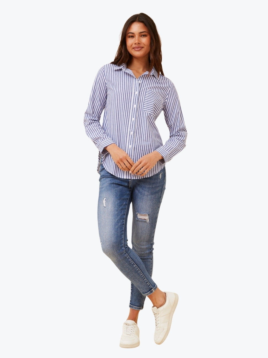 Caroline K Morgan Stripe Shirt