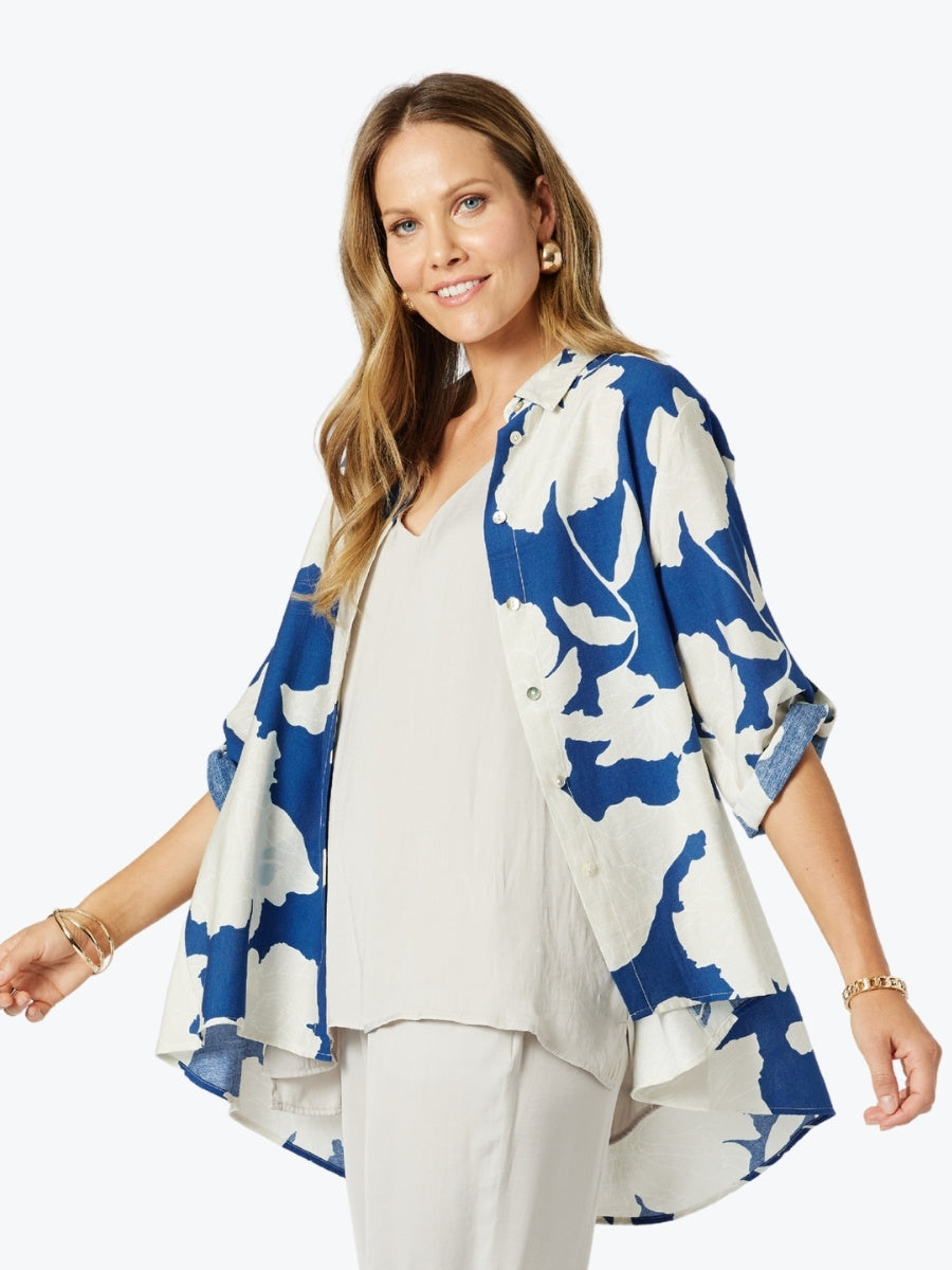 Clarity Barcelona Floral Print Shirt 47851