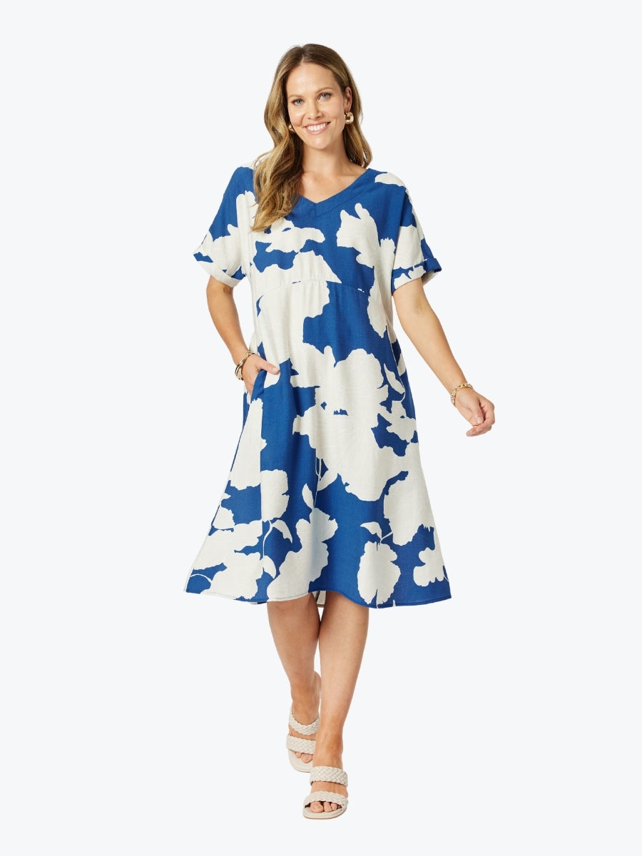 Clarity Barcelona V Neck Dress 47856