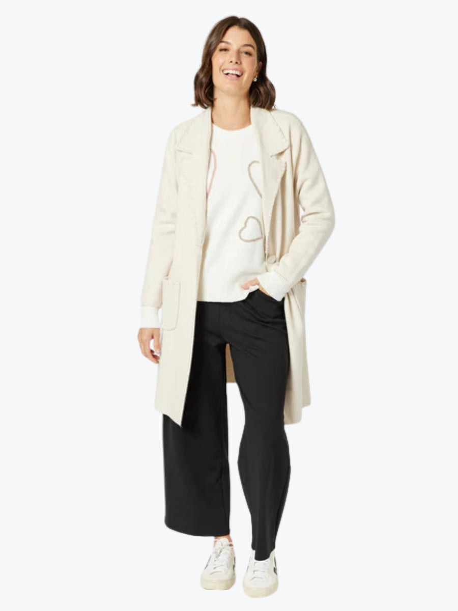 Clarity Cosy Coatigan in Natural