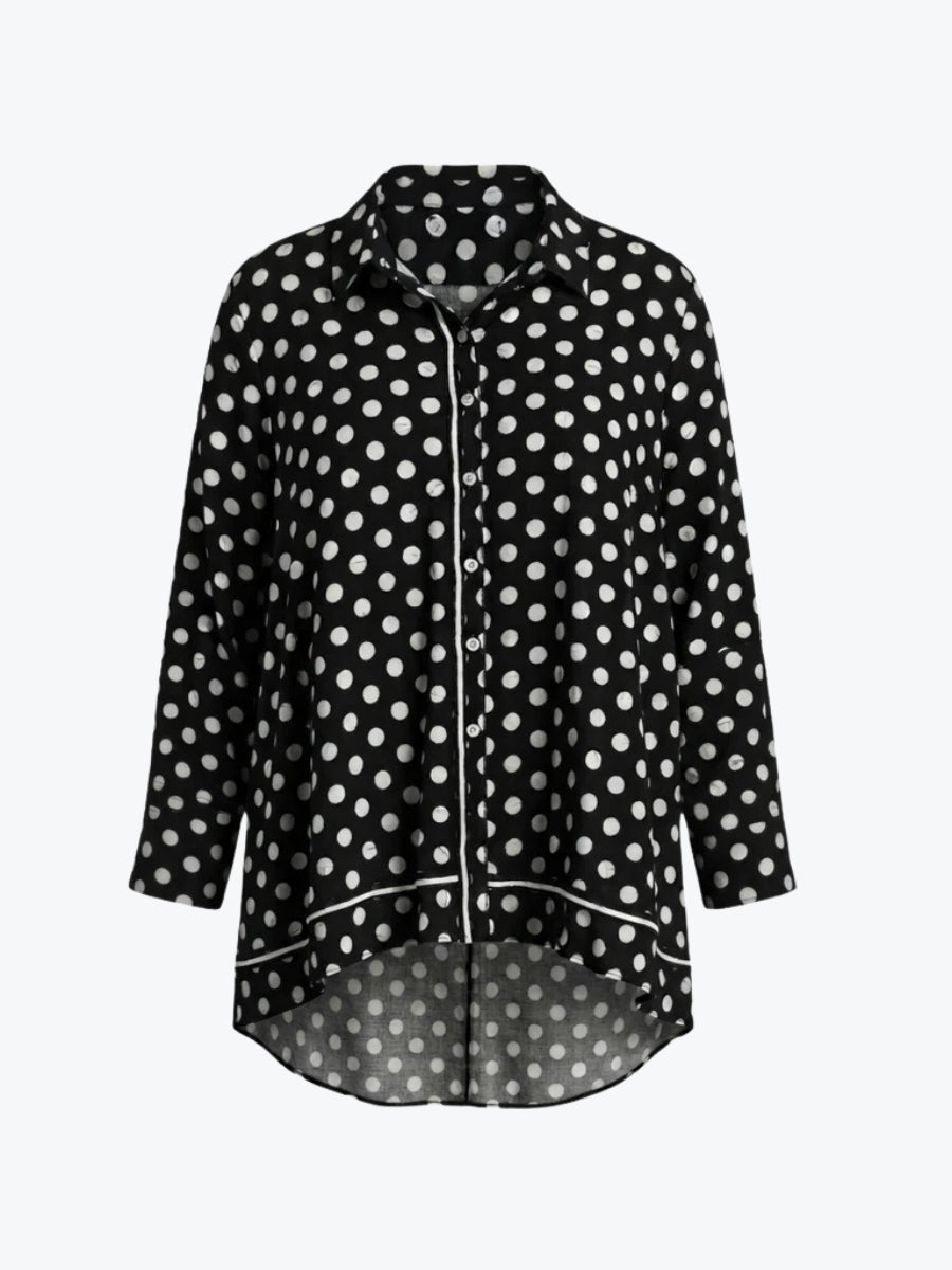 Clarity Del Mar Spot Print Shirt | Black/White