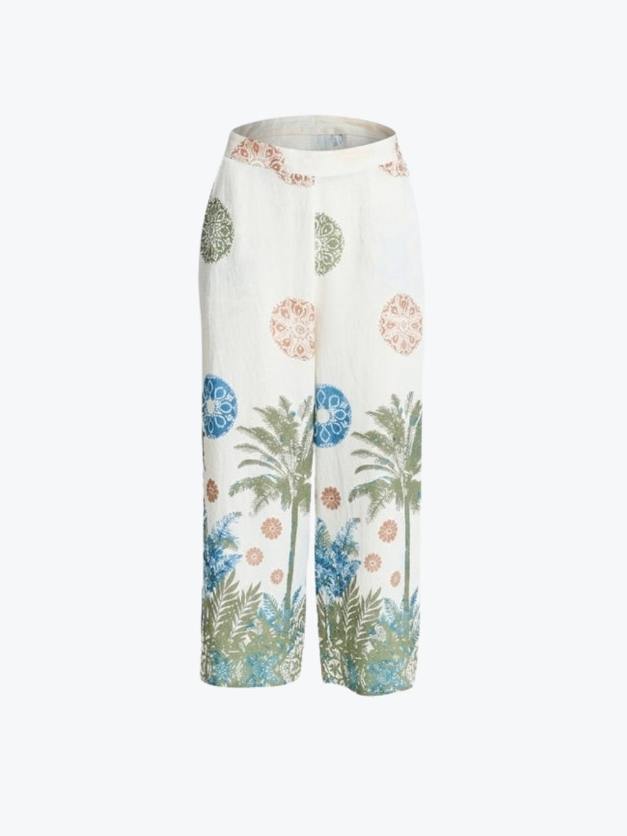 Clarity Escape Print Wide Leg Pant | Fern Multi