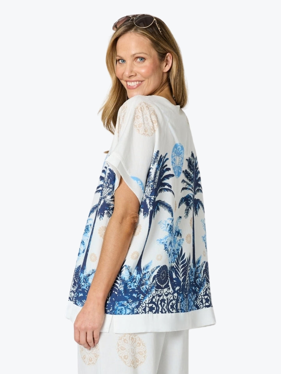 Clarity Escape Print Top | Azure Multi