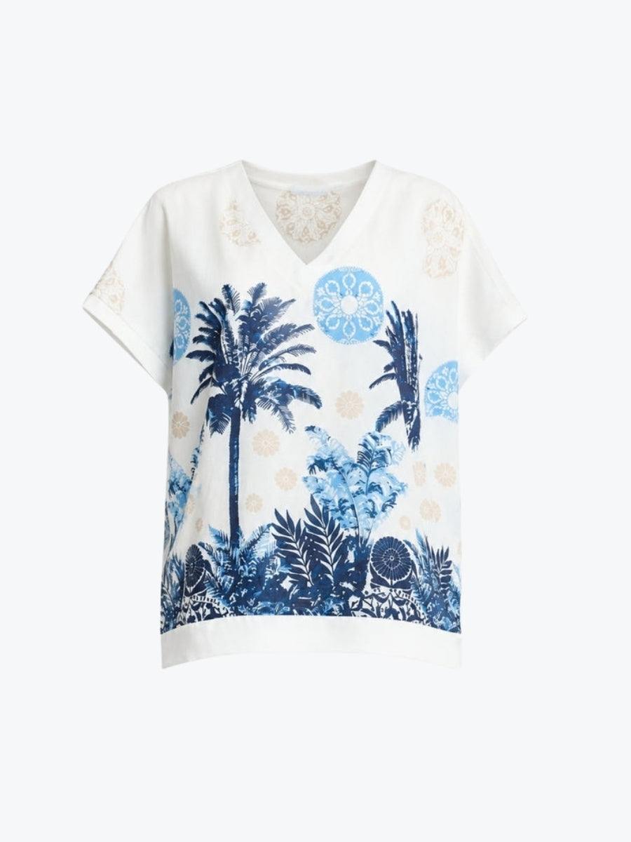 Clarity Escape Print Top | Azure Multi