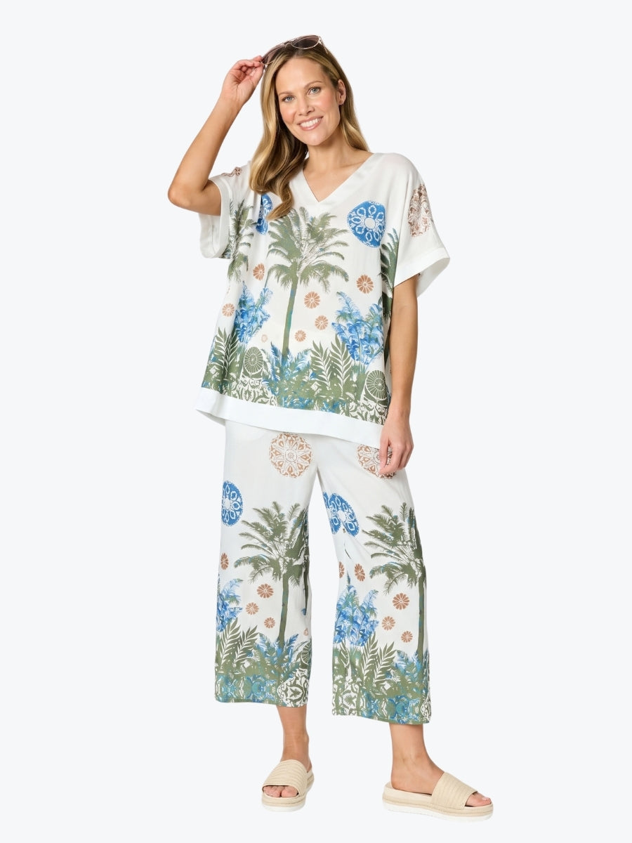 Clarity Escape Print Top | Fern Multi