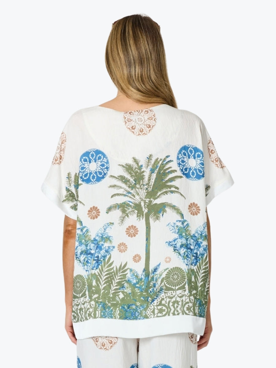 Clarity Escape Print Top | Fern Multi