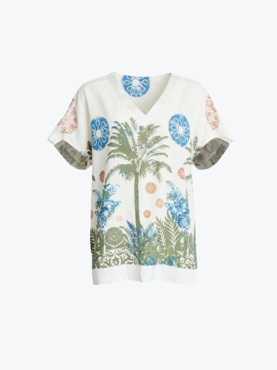 Clarity Escape Print Top | Fern Multi