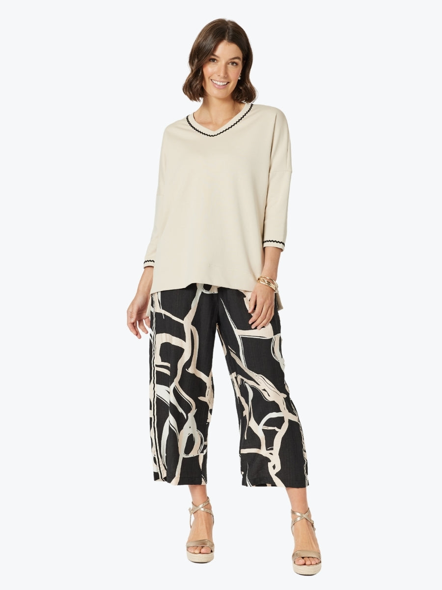 Clarity Matisse Pant in Black/Natural