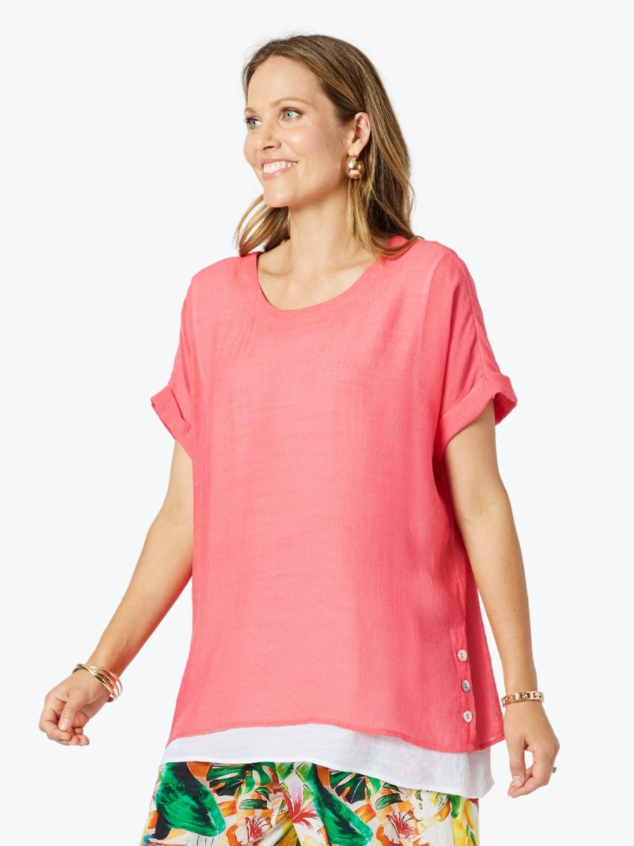 Clarity Palma Side Button Top 48303