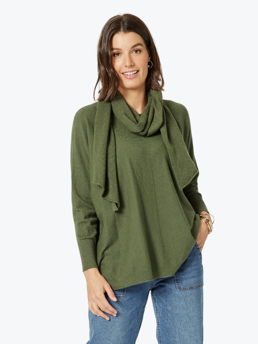 Clarity Remy Scarf Knit in Khaki