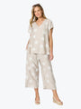 Clarity Riviera Spot Print Pant | Natural/White
