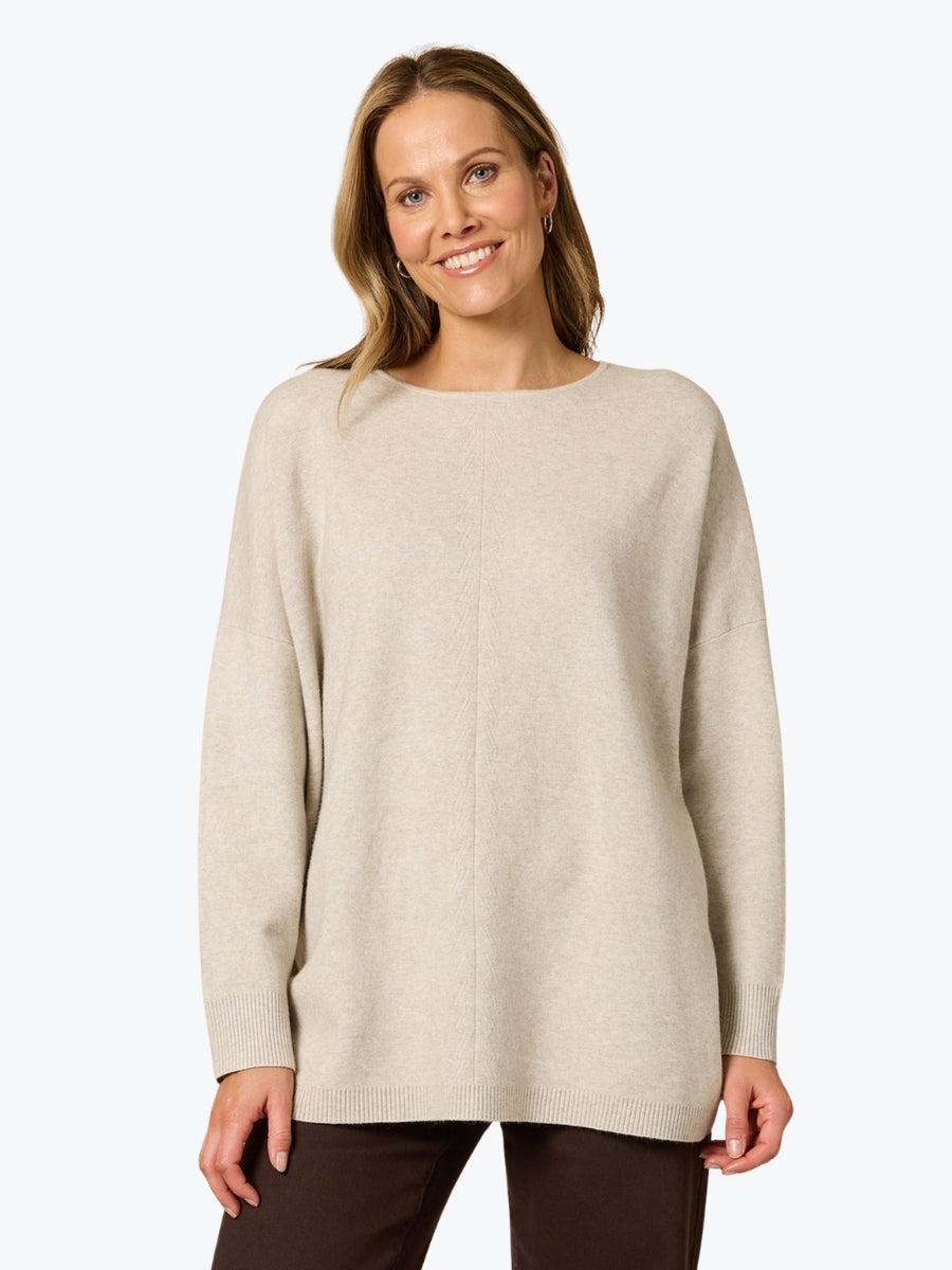 Clarity Rochelle Side Button Knit | Natural