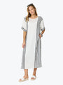 Clarity Sevilla Stripe Dress | White/Black