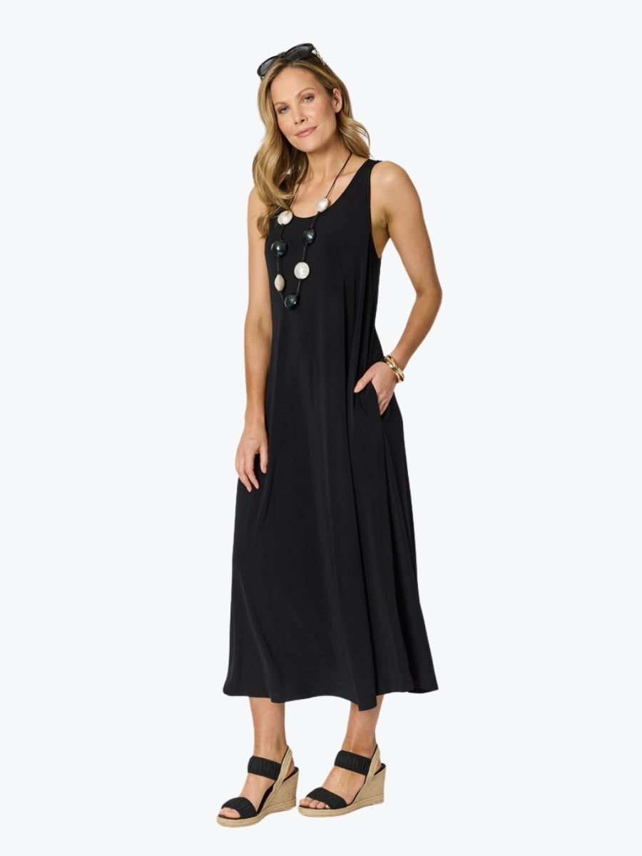Clarity Traveller Tank Dress | Black