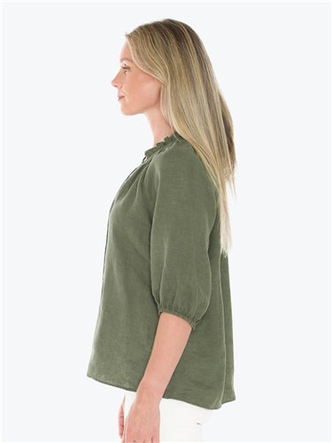 Jump Ruffle Neck Top