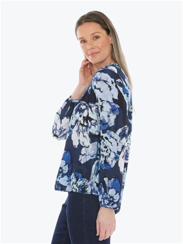 Jump Blue Bloom Top